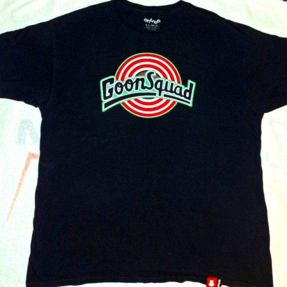 Entree Brand Goon Squad Black Graphic T-shirt Size XL BK NY Space Jam Pre Owned